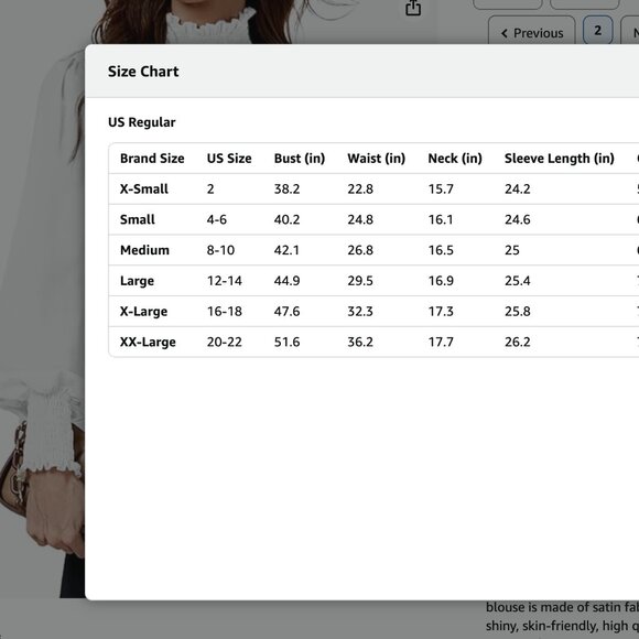 Women's Shirred Frill Mock Neck Smocked Puff Long Sleeve Blouse Top - Picture 5 of 6